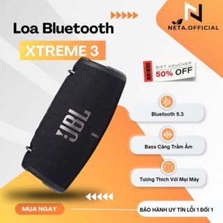 Loa Bluetooth JBL Xtreme 3 Có Quai Đeo, Chống bụi, Chống nước IP67, Loa Bass Mạnh, Treble Rời - Neta