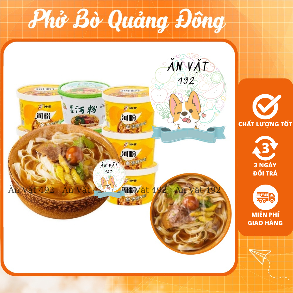 Phở Bò Quảng Đông Hot Trend 4 Vị - Ăn Vặt 492