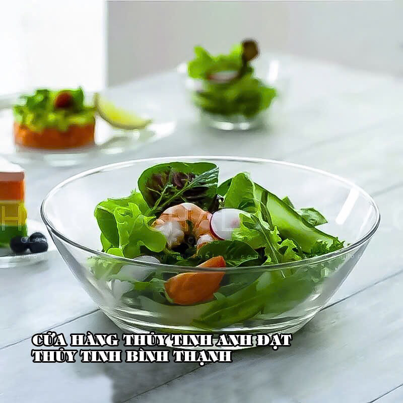 Tô thủy tinh Thailand, Tô salad, Tô trái cây Ocean SONOMA Salad Bowl 10"