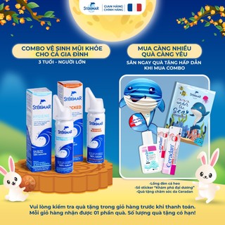 Combo vệ sinh mũi khỏe Sterimar (3 tuổi - người lớn) - 50ml