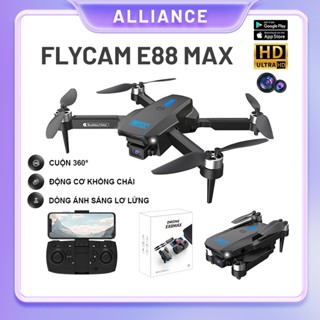 Flycam E88 Max 4K Camera, Cuộn 360°, ảnh cử chỉ, động cơ không chải, dòng ánh sáng lơ lửng
