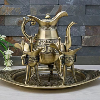 Bộ ly rượu đồng giả cổ thời Tần