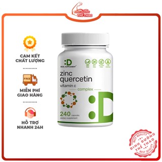 Bổ Sung Vitamin C và Kẽm Tăng Cường Sức Khỏe DEAL SUPPLEMENT ZINC 50MG QUERCETIN 500MG WITH VITAMIN C 240 Viên