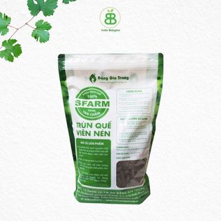 Phân Trùn Quế Viên Nén Sfarm, Phân Hữu Cơ Không Mùi, Cung cấp dinh dưỡng Tốt Cho Lan, Bonsai, Rau Màu Vuonbabylon - 1Kg