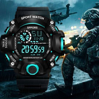 Đồng hồ điện tử nam nữ Sport Watch Đồng hồ báo thức phát sáng chống rơi