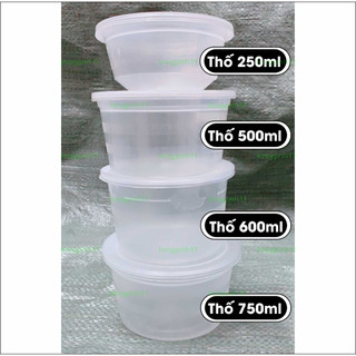 Set 50 cái Thố phở mang đi, Thố hủ tiếu, chè xôi có nắp.