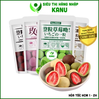 [Combo 10 gói] Socola bọc dâu tây sấy Đài Loan (3 vị chocolate đen, sô cô la sữa, matcha trà xanh)