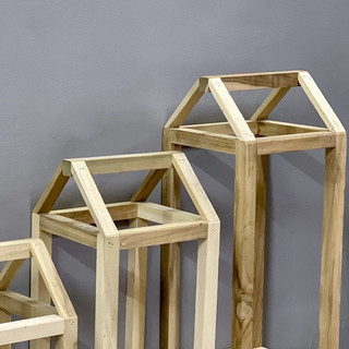 Đèn bão gỗ decor nhiều kích cỡ