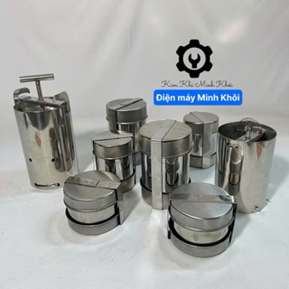 [Inox dày] Khuôn làm giò chả, chả lụa inox 0.5kg, 1kg, khuôn giò thủ, khuôn giò inox