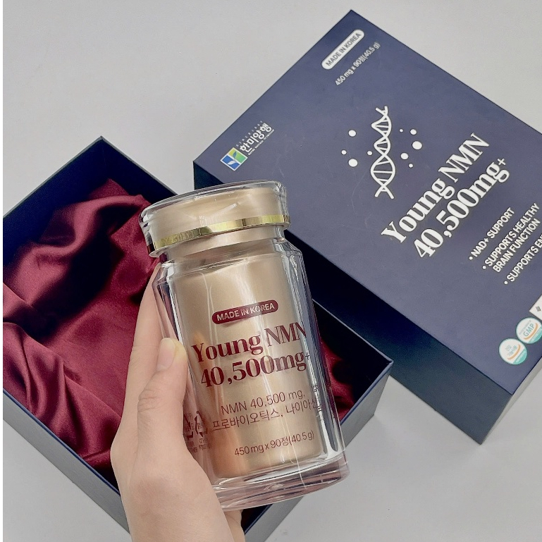 [ MẪU MỚI ] Viên uống Trắng Da Cao Cấp Hàn Quốc PREMIUM YOUNG NMN 40500mg giúp trẻ hóa làn da 90 viên - JK Ginsengking