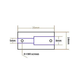 Khớp nối động cơ bước - Solid coupling D14