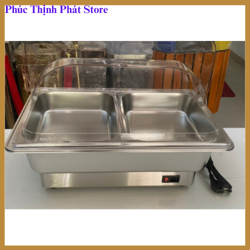 Nồi hâm nóng thức ăn buffet điện 1, 2, 3 ngăn nắp PC - Nối hâm cách thuỷ