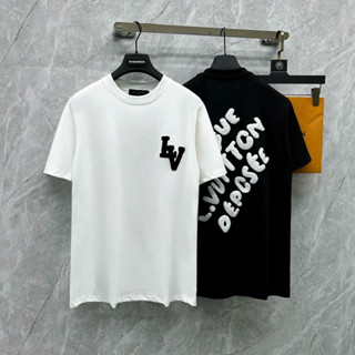 Áo phông nam nữ Premium Cotton Eo Vì thêu logo chữ Marque Lệ Vi bông xù hai mặt cao cấp boy phố AP530P