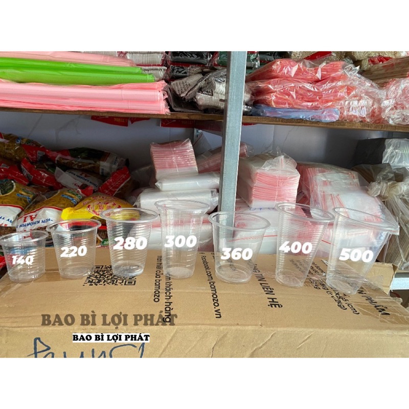 [50c] LY SỌC CÁC LOẠI, LY NHỰA DÙNG 1 LẦN ,LY UỐNG NƯỚC ,LY TRÀ SỮA , LY NƯỚC MÍA