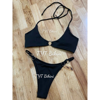 (Sẵn hàng -che tên) Bikini 2 mảnh đi biển khoen nhỏ thiết kế