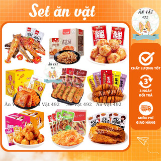  Set Ăn Vặt Trung Thanh Cua Xúc Xích Sụn Gà Tôm Hùm Đất Tứ Xuyên Set 10 20 cái - Ăn Vặt 492 