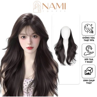 Tóc Giả Kẹp Dải Xoăn, Tóc Xoăn Tỉa Tầng Phong Cách Trẻ Trung Tiểu Thư Dài 50cm NAMI-55