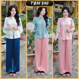  Đồ lam đi lễ phối túi TINH NHI sang trọng và thời thượng PP224 