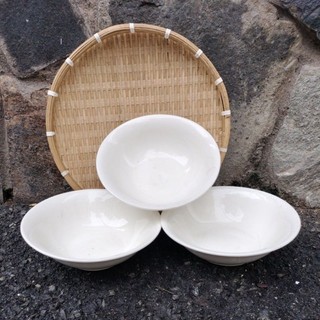 [Gốm sứ] Tô sứ trắng mỏng cao cấp 7inch