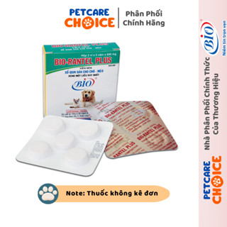 BIO Rantel Plus - Viên Tẩy Giun Sán Cho Chó Mèo - 1 Hộp 10 Viên