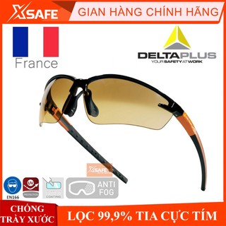 Kính bảo hộ lao động Deltaplus Fuji2 - Mắt kính chống bụi, chống trầy xước, đọng sương, tia UV