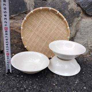 [Gốm sứ] Tô sứ trắng mỏng cao cấp 7inch
