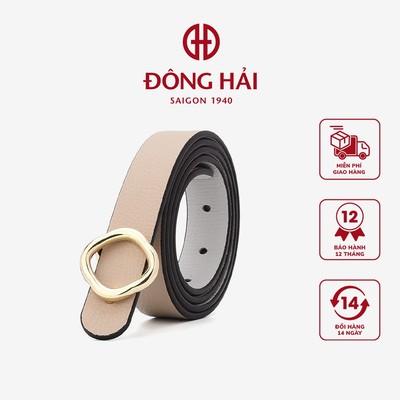 Thắt Lưng Da Nữ Đông Hải Khoá Mạ Vàng Cách Điệu - PH01