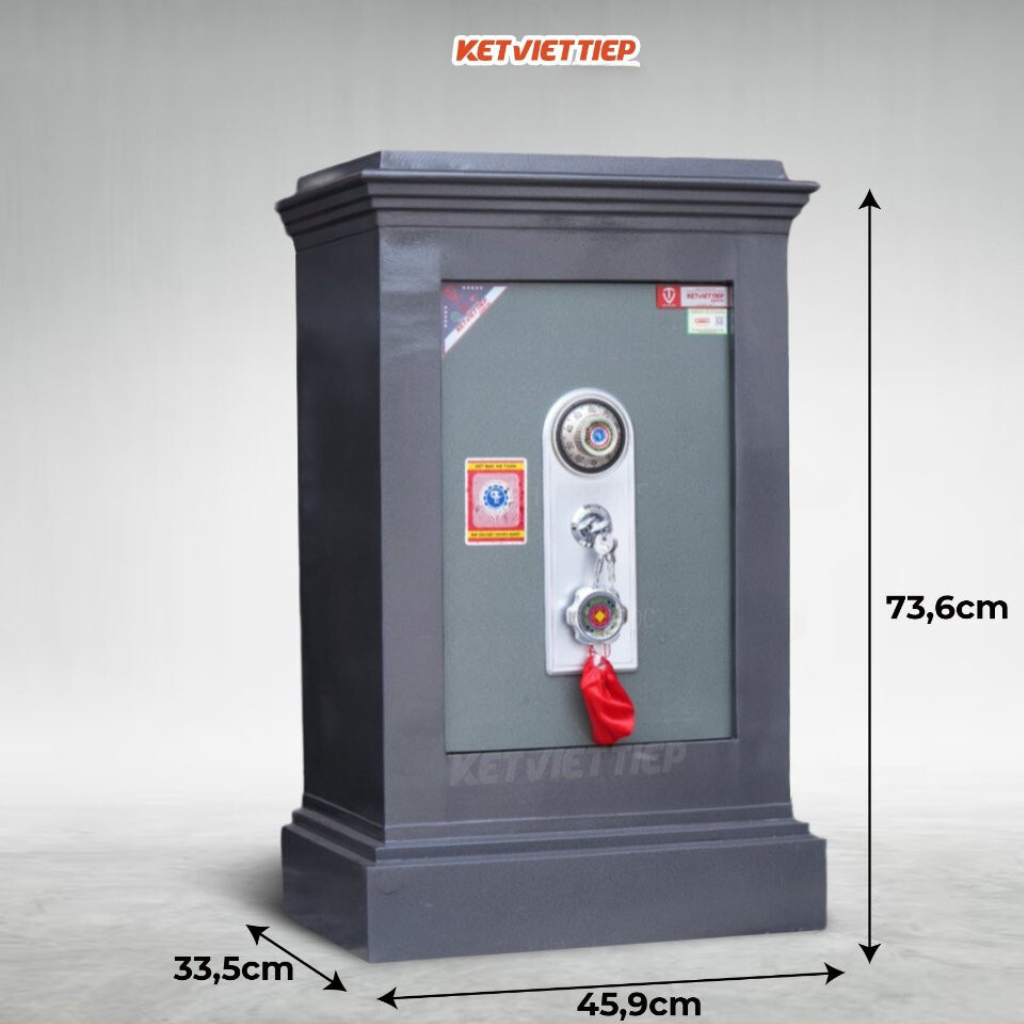 Két sắt Việt Tiệp K36KC khóa cơ chống cháy 80kg(bảo hành 5 năm) miễn phí vận chuyển toàn quốc
