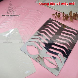 Khung Vẽ Chân Mày, Môi Trên Da Giả