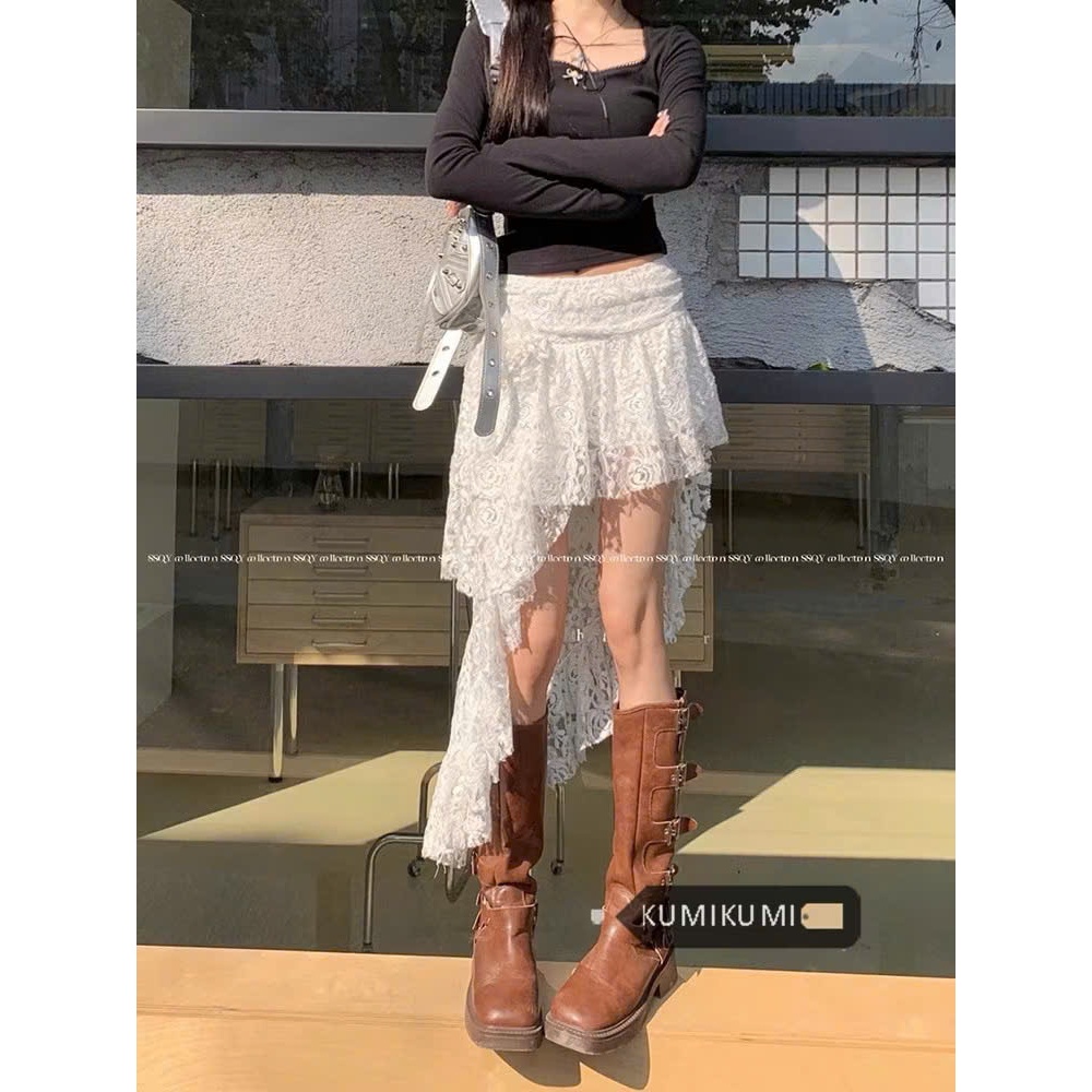 Váy ren tầng nữ dáng dài phong cách Pháp lãng mạn style kèm hoa, Váy ren đi biển,đi chơi size từ 40 - 70kg - Mã CV01 | BigBuy360 - bigbuy360.vn