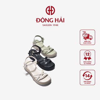 Giày Sandals Cao Gót Nữ Đông Hải Đế Xuồng Quai Mảnh Đan Chéo 6cm - S32D1