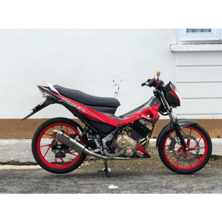 Tem Raider Xăng Cơ đỏ đen (C)