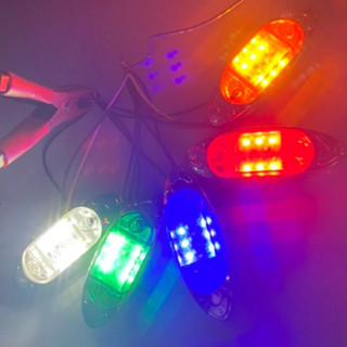 Đèn led sườn ô tô, xe tải 6568 6 mắt led điện 12v - 24v dùng chung. (Giá 1 chiếc)