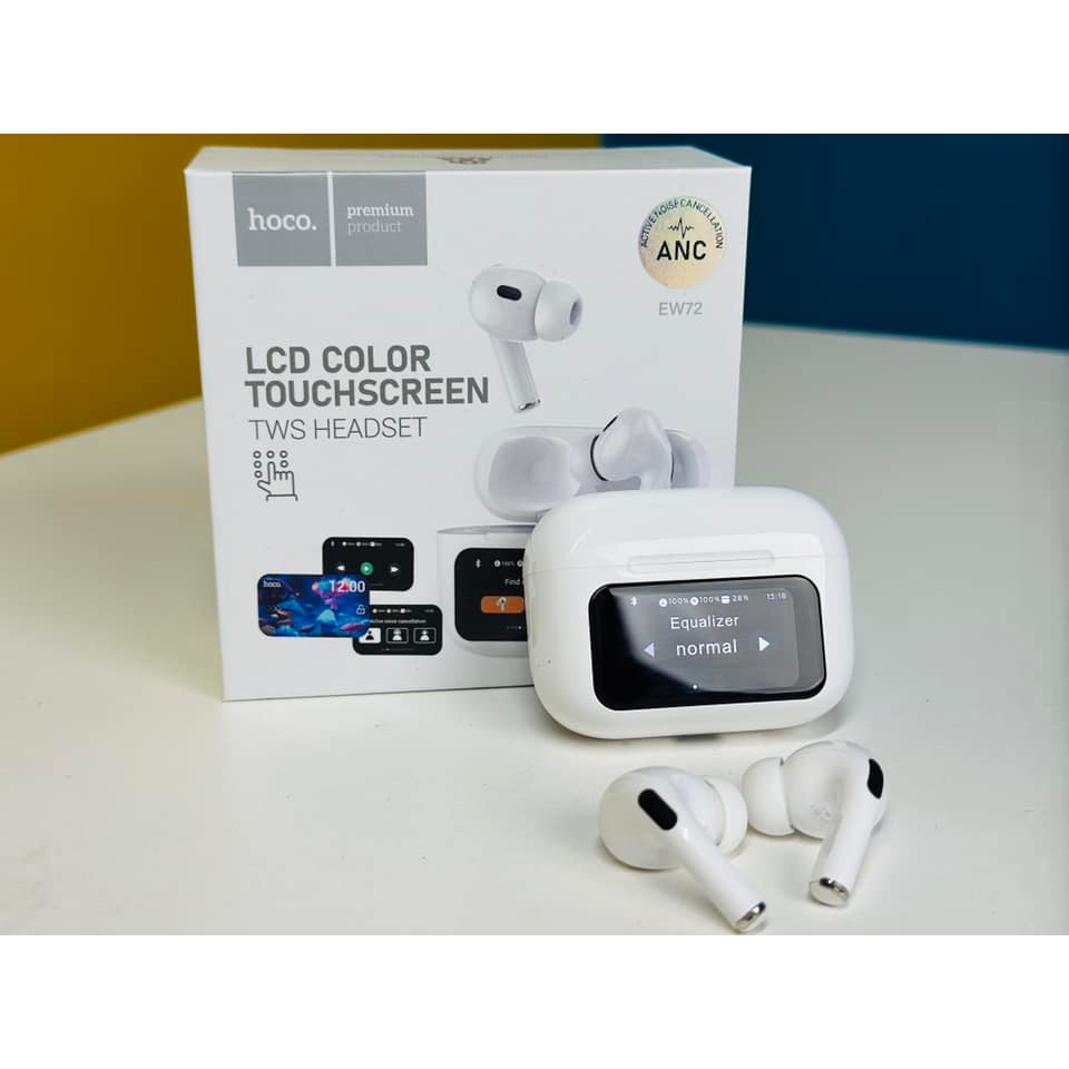 Tai Nghe Bluetooth Hoco EW72, Màn Hình Cảm Ứng Có Mic Đàm Thoại - Tai Nghe Không Dây Chống Ồn ANC,  