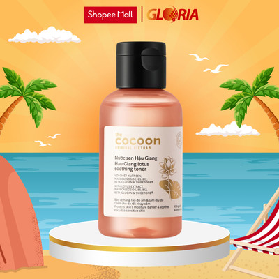 Nước Sen Hậu Giang Cocoon Giúp Phục Hồi Đa Nhiệm Cho Da Rất Nhạy Cảm 140ml/310ml
