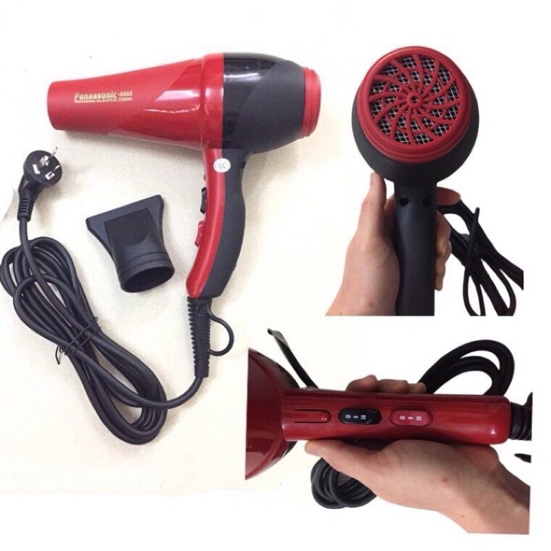 MÁY SẤY TÓC CÔNG SUẤT LỚN 2300W MÀU ĐỎ ĐEN