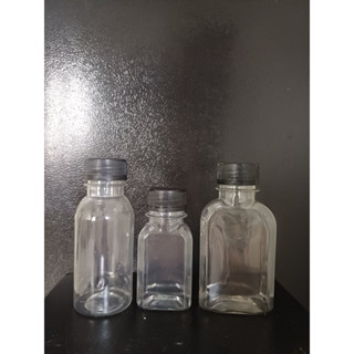 ( Giá Rẻ 20-50-100) Chai Nhựa Tròn, Dẹp 50ml - 75ml-100ml-150ml Kèm Nắp Đen( trắng )