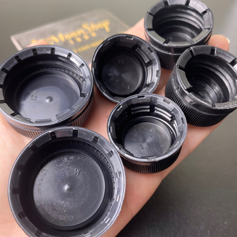 Combo 100 nắp chai nhựa đủ size