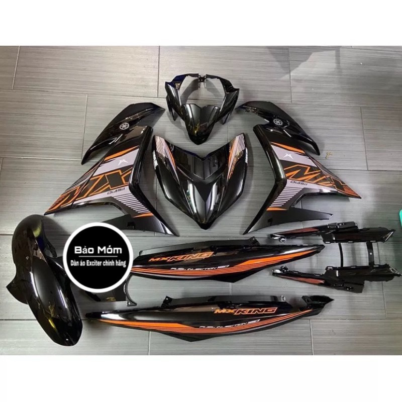 Dàn áo Exciter 150 đen cam Mx king