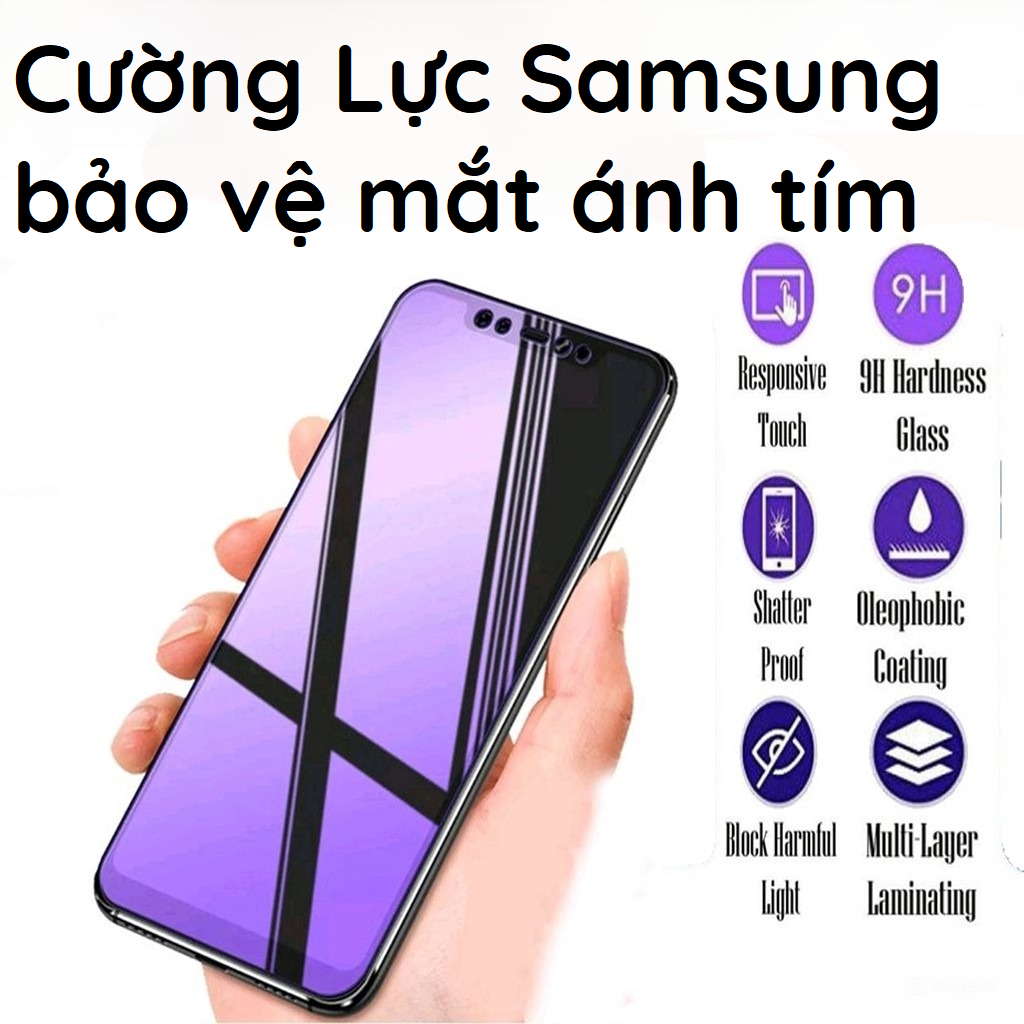 Cường Lực Samsung bảo vệ mắt ánh tím Samsung J5 2015/J5 2016/J5 Prime/J5 Pro/J6 2018/J6 Plus/J6 Prim