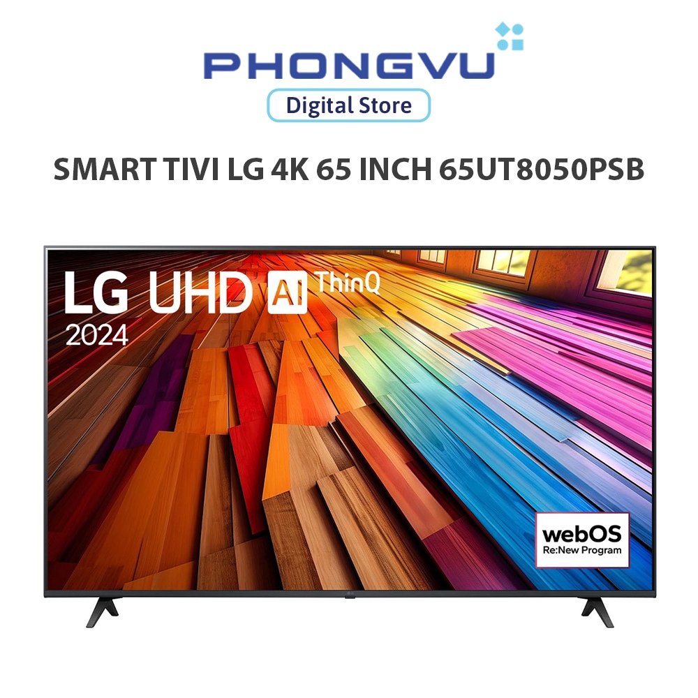 Smart Tivi LG 4K 65 Inch 65UT8050PSB - Bảo hành 24 tháng