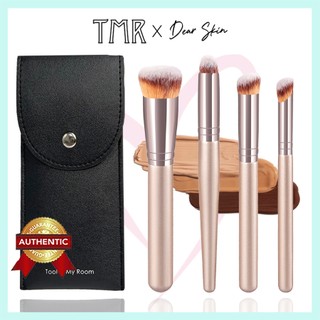 Cọ Trang Điểm Cham TMR Đánh Nền, Che Khuyết Điểm Đầu Nghiêng, Bắt Sáng Hình Quạt chính hãng, lông cọ cao cấp