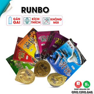 Combo Bao Cao Su Gân Gai Runbo (Hộp 1C) – Dòng Bcs Gai Tăng Khoái Cảm & Kích Thích Cho Nàng Lên Đỉnh