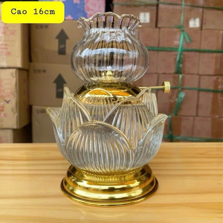 [Hàng Đẹp Giá Rẻ] Đèn Dầu Sen PhaLe Hàng Nhập Cao 14cm-16cm-18cm Mẫu Bán Chạy