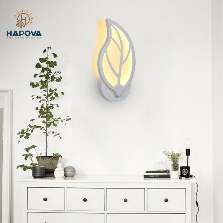Đèn tường trang trí phòng ngủ chiếc lá HAPOVA ABOLI G48