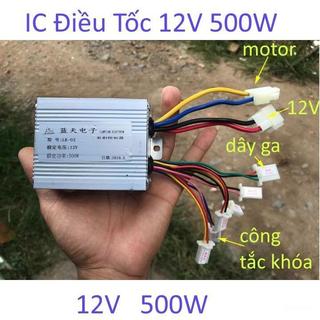 IC điều tốc 12V 250W motor có chổi than dùng cho motor giảm tốc 12V, động cơ giảm tốc 24V chế xe điện, tời điện