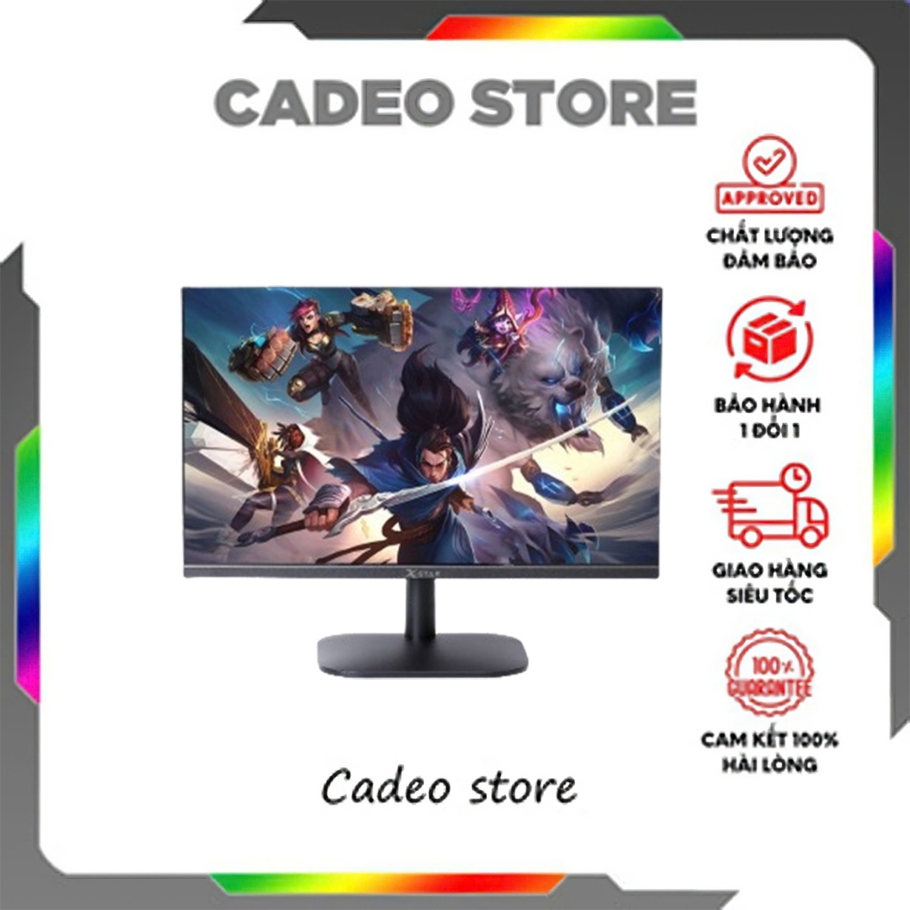 Màn hình Xstar 24 inch 100Hz chân xoay bảo hành 24 tháng