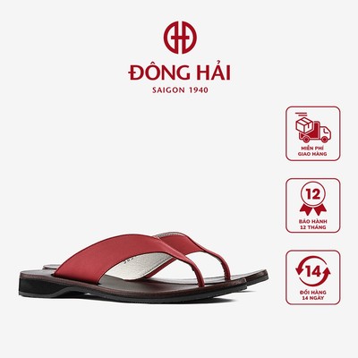Dép kẹp nữ Đông Hải da bò cao cấp hiện đại dễ phối trang phục -D5636