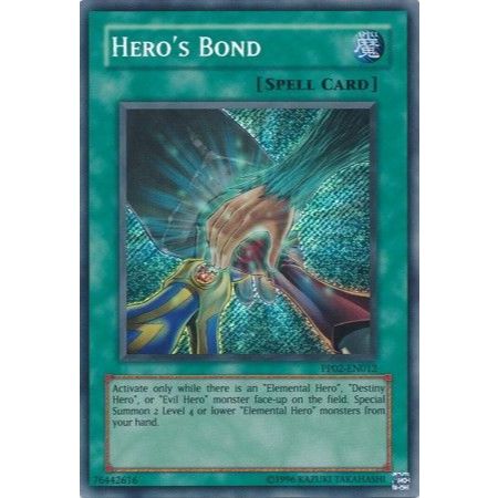 Thẻ bài Yugioh - TCG - Hero's Bond - PP02-EN012 - Secret Rare