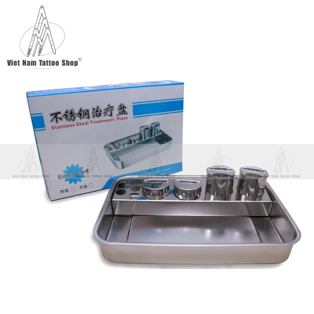 Khay Inox Phẫu Thuật 3/4 Hũ